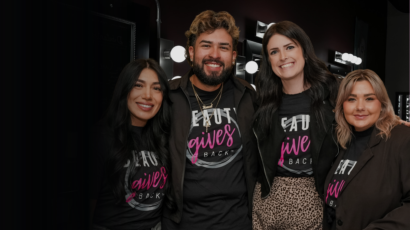 Debutantes School of Beauty Cosmetology Educators at an event posing for a picture.