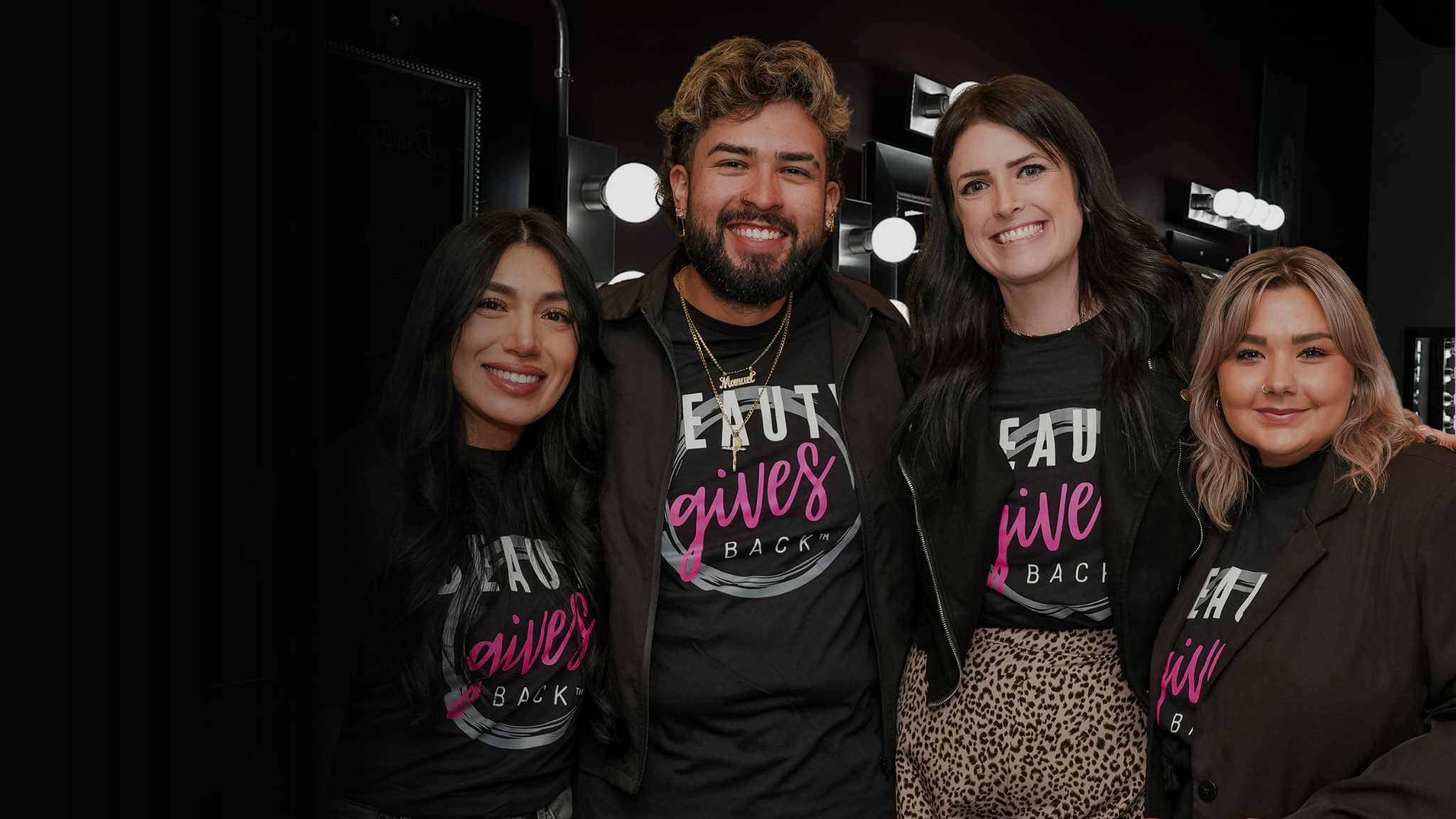Debutantes School of Beauty Cosmetology Educators at an event posing for a picture.