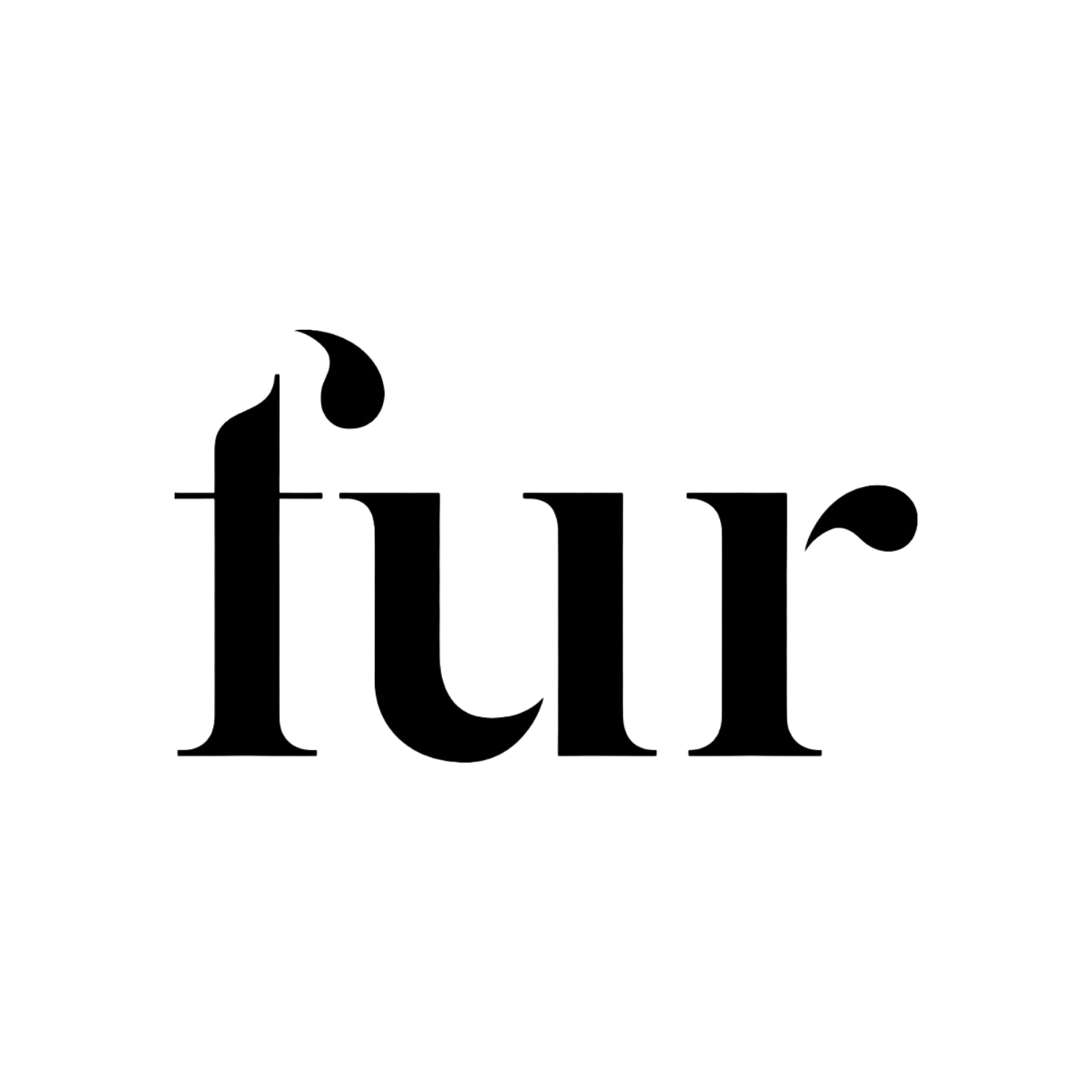 fur professional logo in black